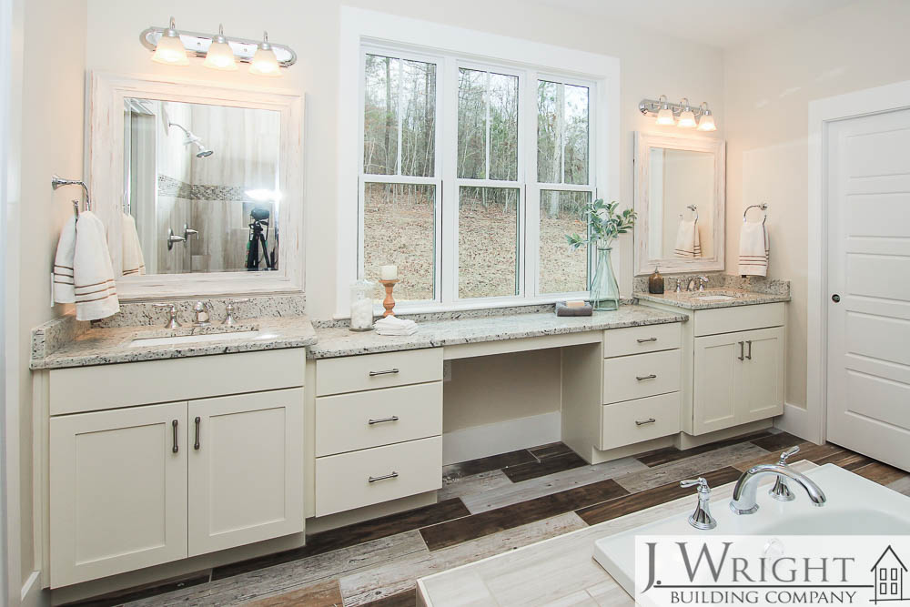 Custom-Built Farmhouse Completed Bathroom in Mt. Olive 